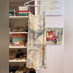 Aritzia Wilfred Affogato Dress in pastel floral pattern